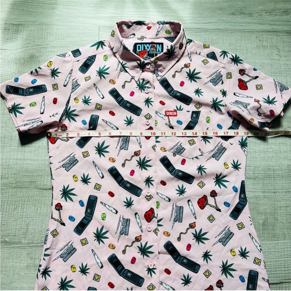 DIXON NEW GUY PARTY Pink SHIRT Size Medium - Picture 12 of 14